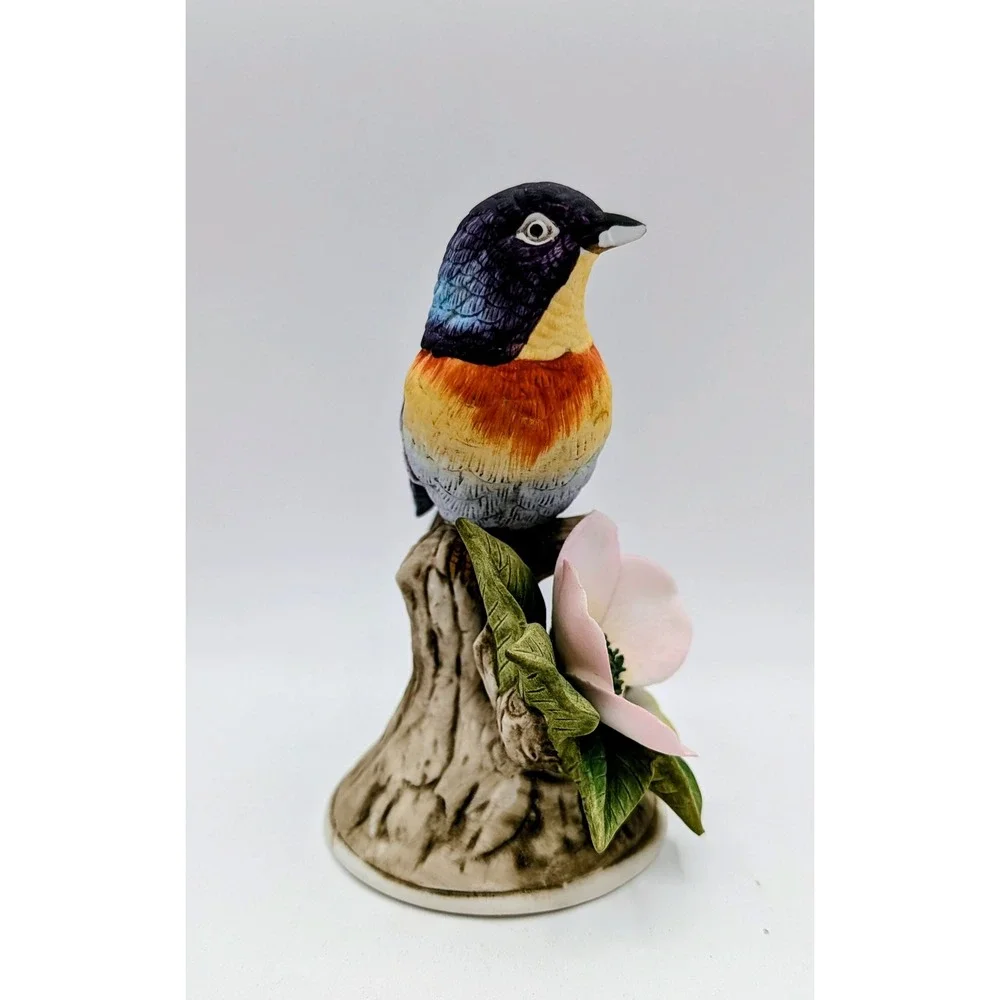 Vintage Andrea by Sadek Bird Figurines Orchard Oriole and Parula Warbler - Picture 13 of 16